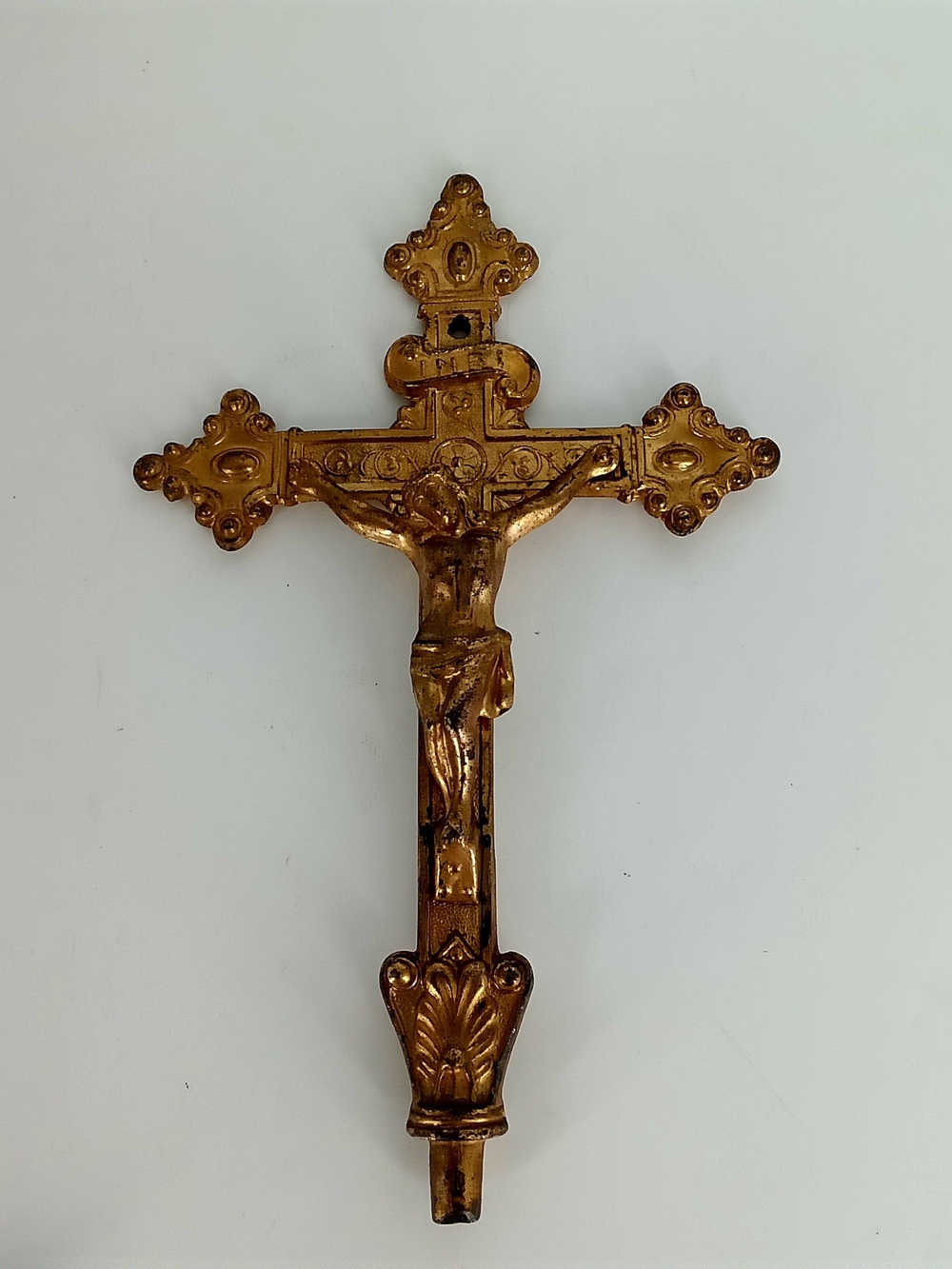 Gold Crucifix Decorative Cross - Classic Religious Decor